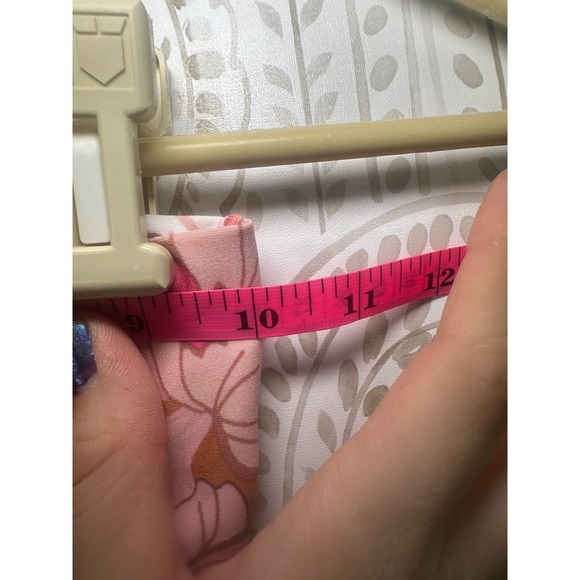 Aerie OFFLINE Floral Bike Shorts Brown Pink White Retro Yoga Athletic S - Picture 10 of 11